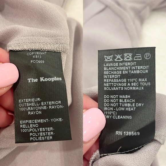 The Kooples Floral Embroidered Long Sleeve Blouse - Picture 11 of 16